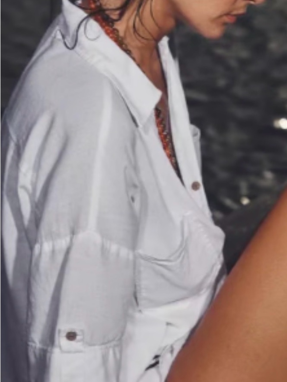 Zara White Button-Down Shirt